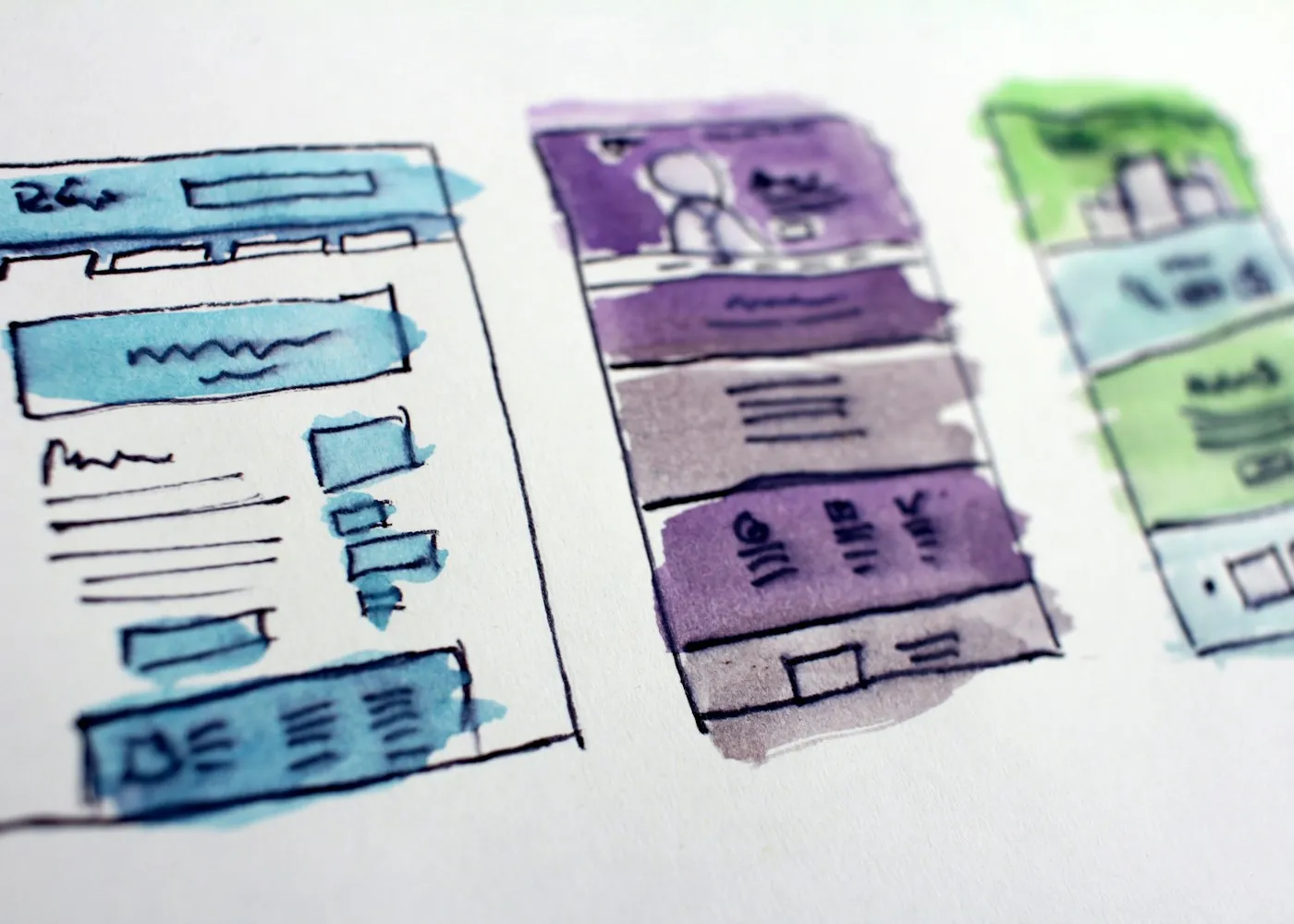 Website design planning and wireframing